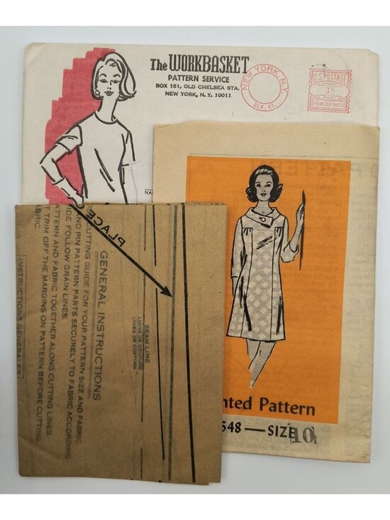 Workbasket Ann Adams Other - Vintage Ann Adams 1960s Workbasket Sewing Pattern 4548 Misses A-Line Dress Sizes